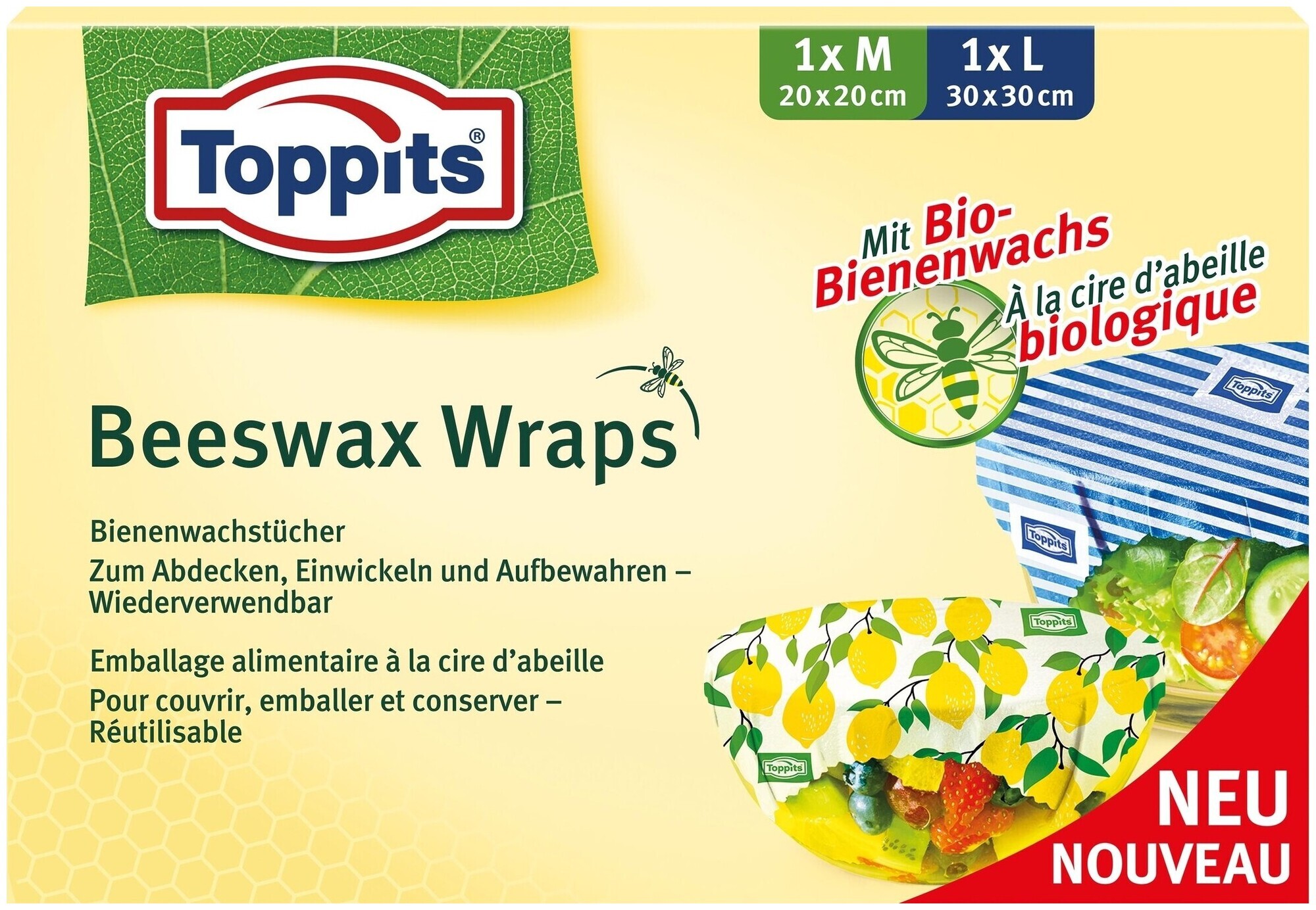 Image of Toppits Bienenwachstuch Set (30 cm)