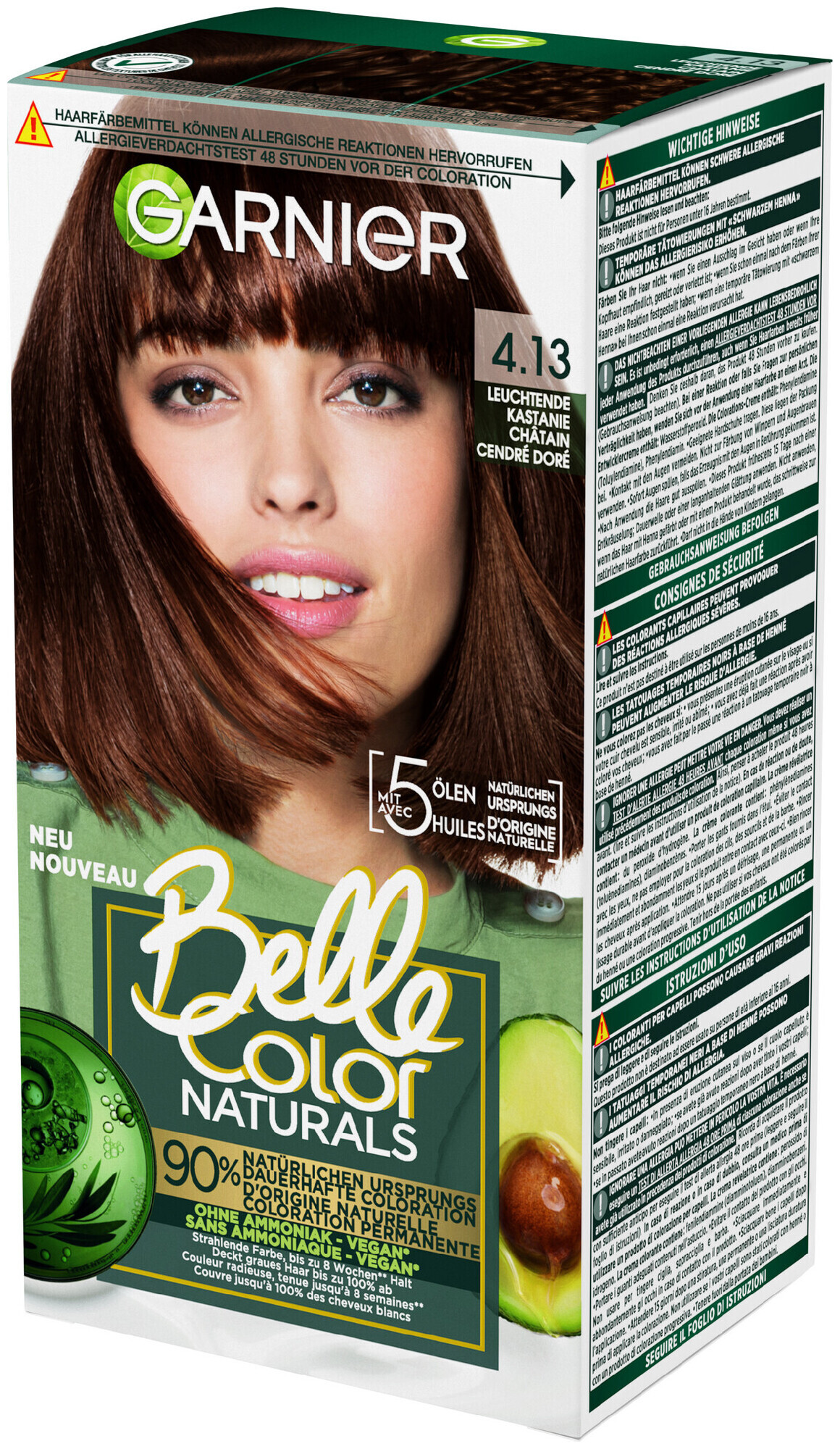 Image of Belle Color Naturals 4.13 Leuchtende Kastanie