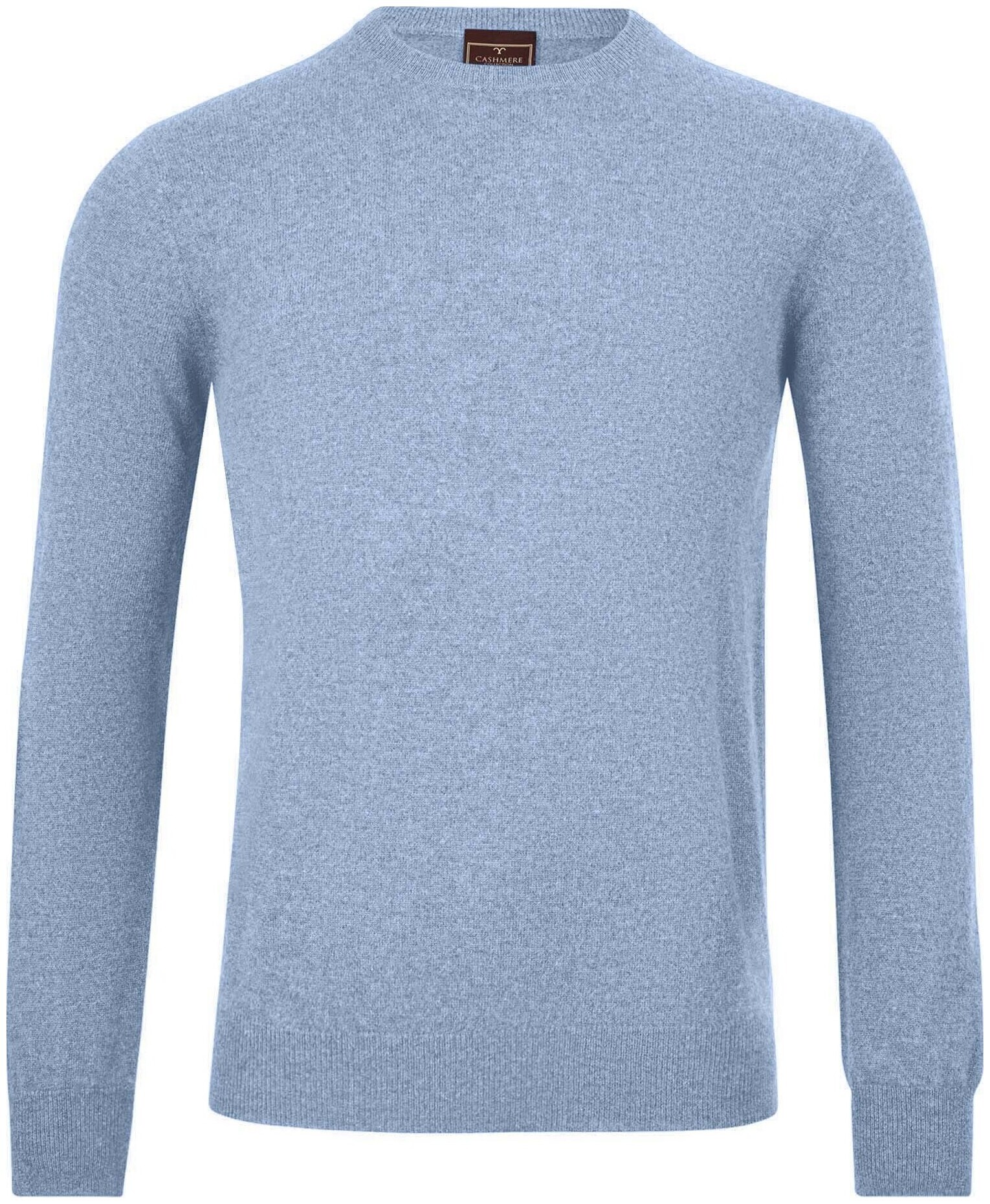 Image of Cashmere Herren Rundhals Pullover hellblau L