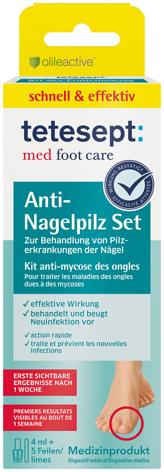 Image of tetesept med foot care Anti-Nagelpilz Set 4 ml