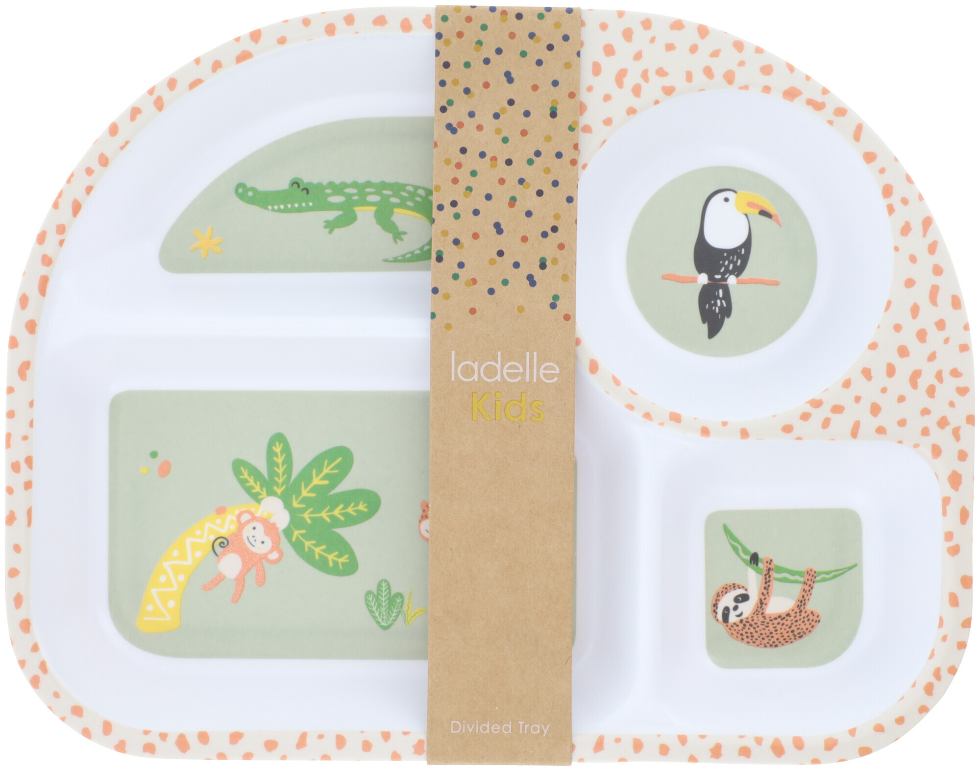 Image of Ladelle Kids Kinder-Menütablett viergeteilt Jungle