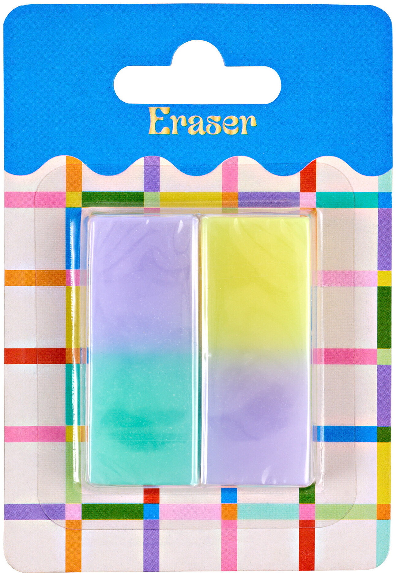 Color Block Radiergummi 2Stk.