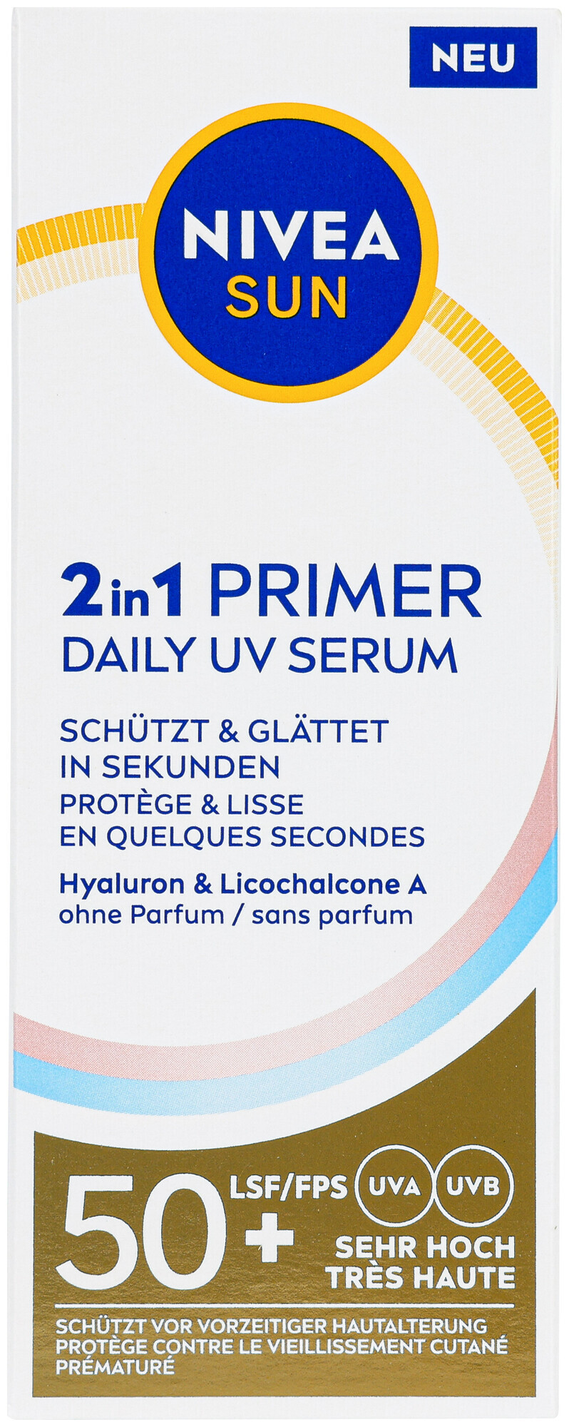 Image of Nivea UV Face 2in1 Primer Daily UV Serum LSF 50+