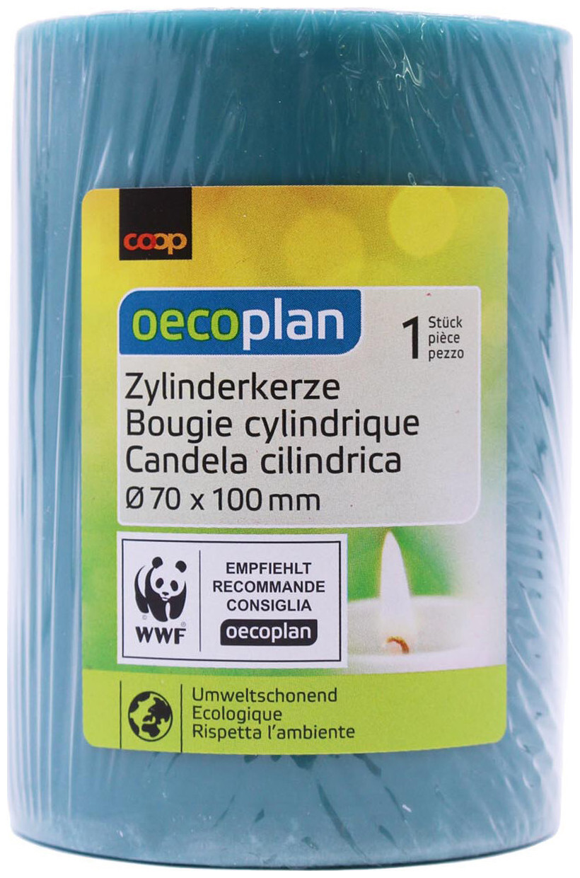 Image of Oecoplan Zylinderkerze 70x100mm türkis
