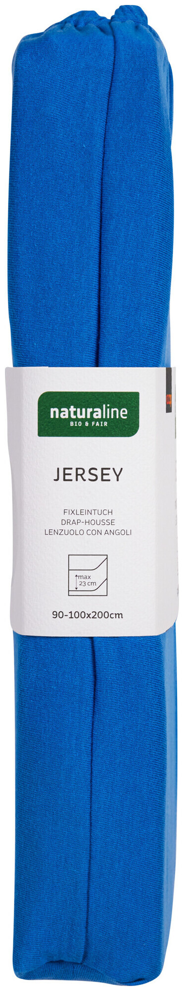 Image of Naturaline Textil Bio Fixl. Jersey 90x200 royalblau