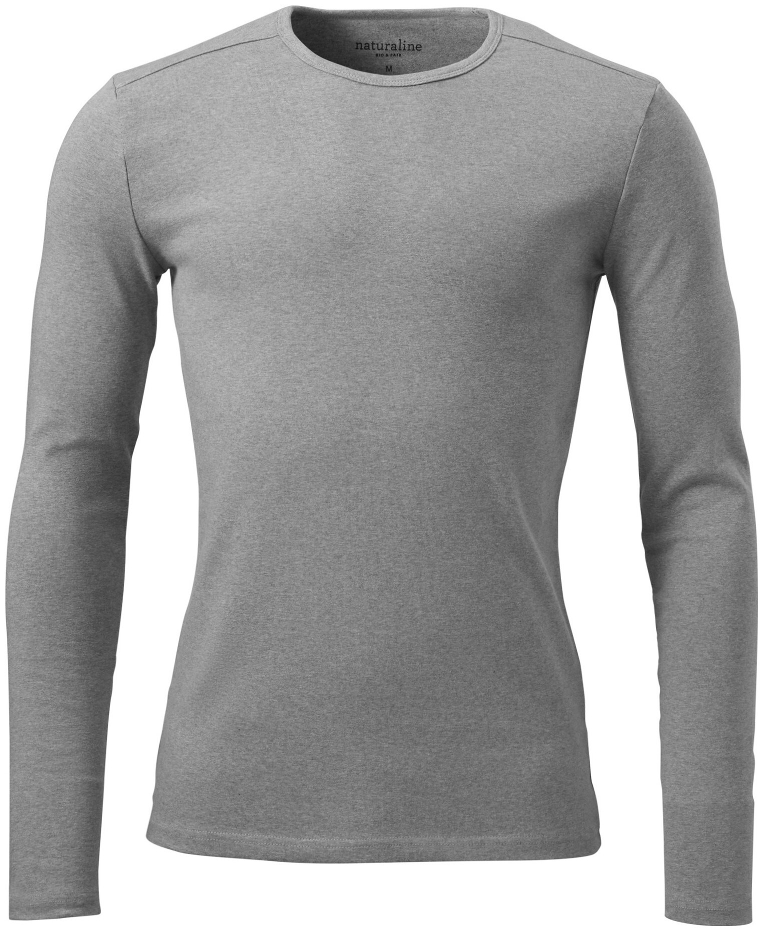 Naturaline Textil Naturaline Herren T-Shirt Langarm hellgrauXL