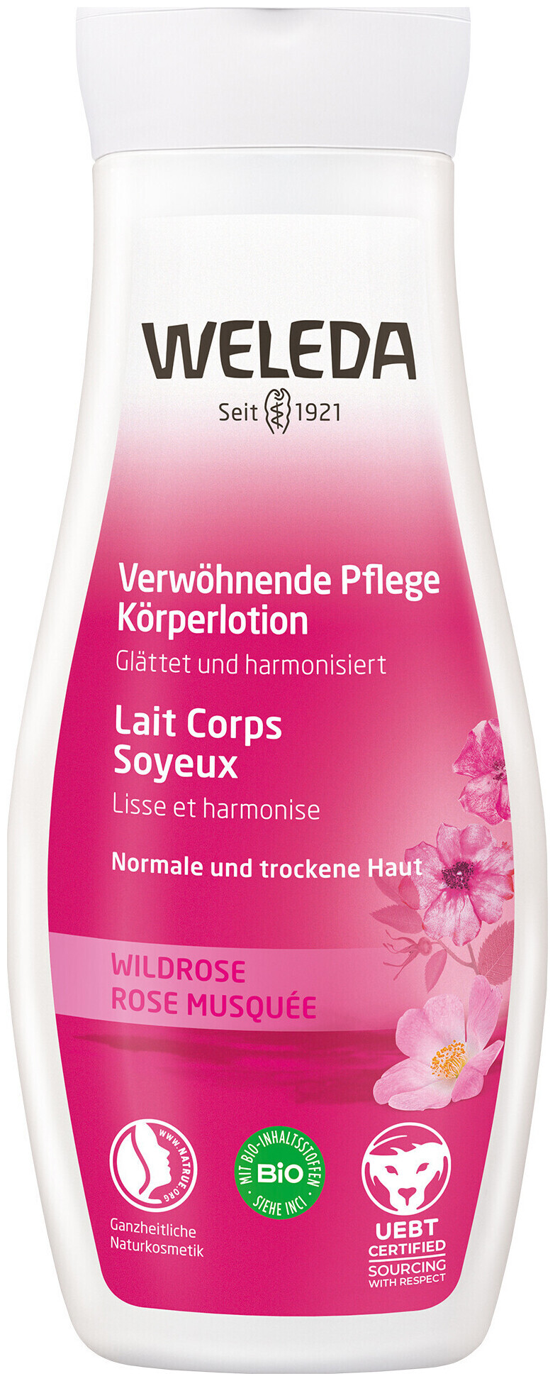 Image of Weleda Verwöhnende Pflege Körperlotion Wildrose 200ml