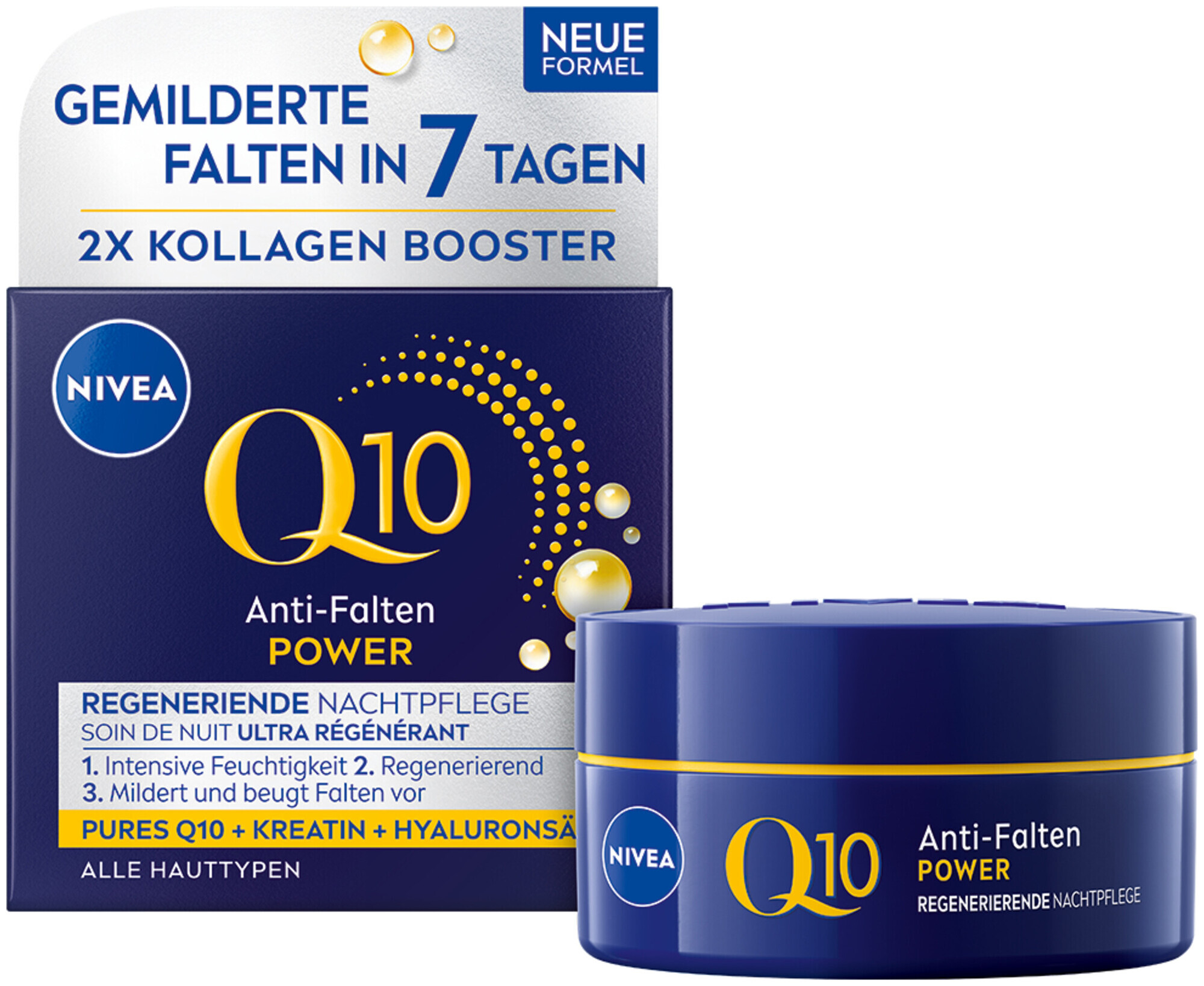 Image of Nivea Q10 Power Anti-Falten Regenerierende Nachtcreme