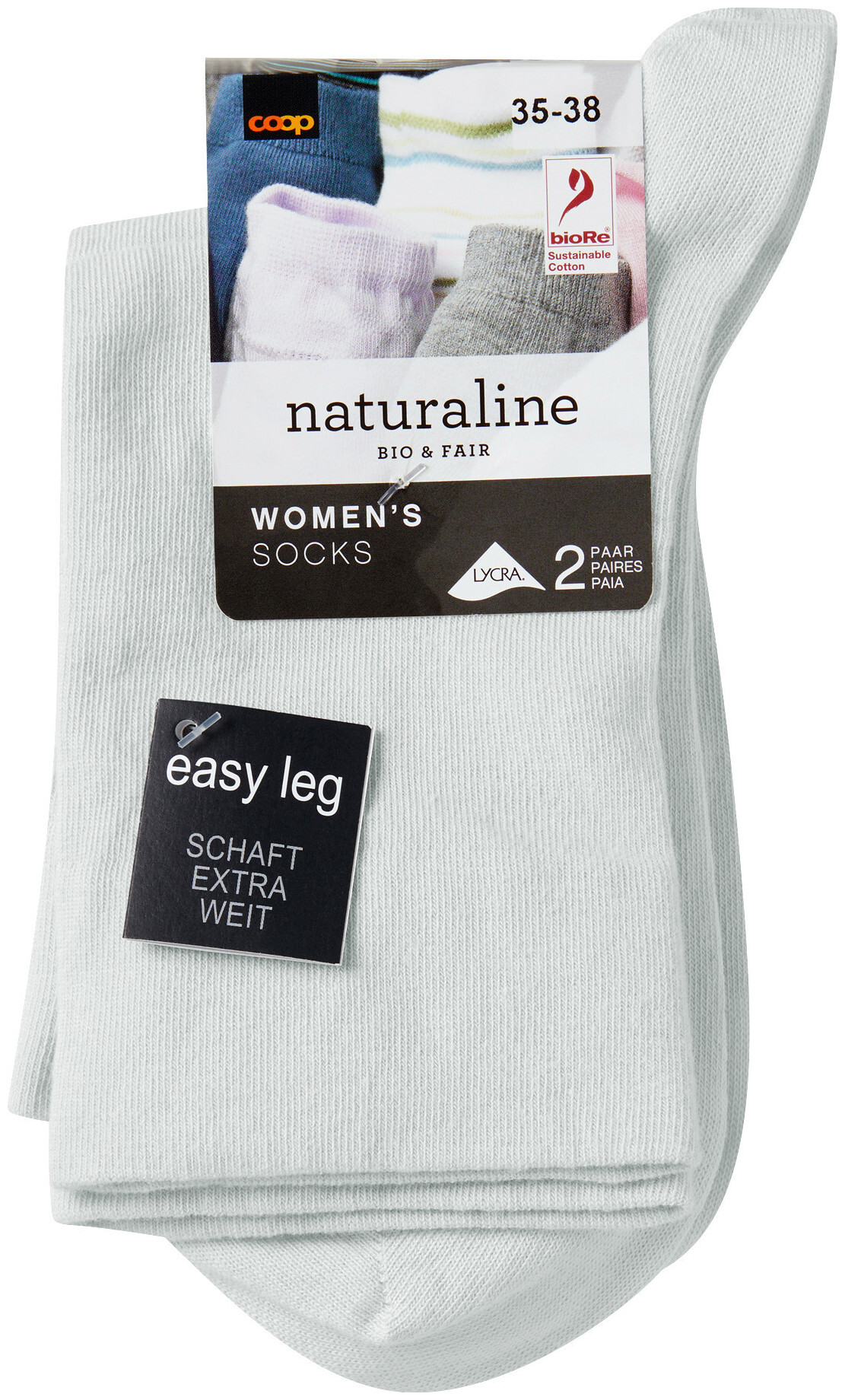Image of Naturaline Textil Naturaline Damen Socken Relax Duo Grau 35 - 38
