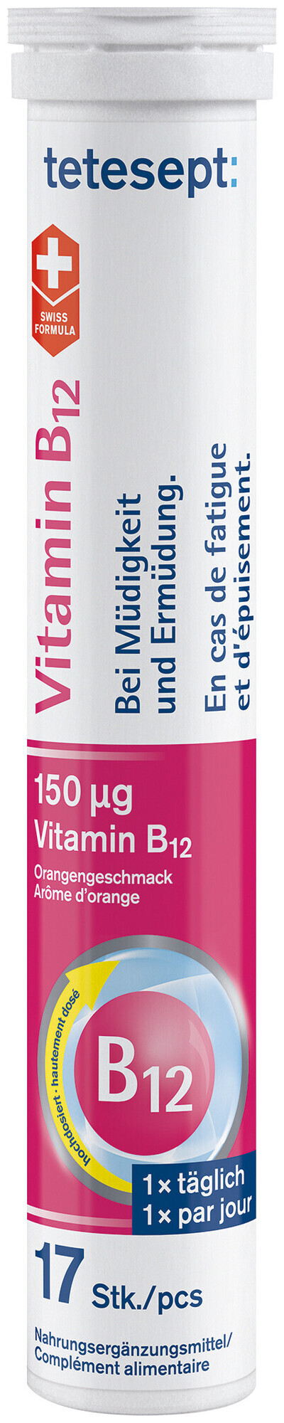 Image of tetesept Vitamin B12 Brausetablette 17 Stück