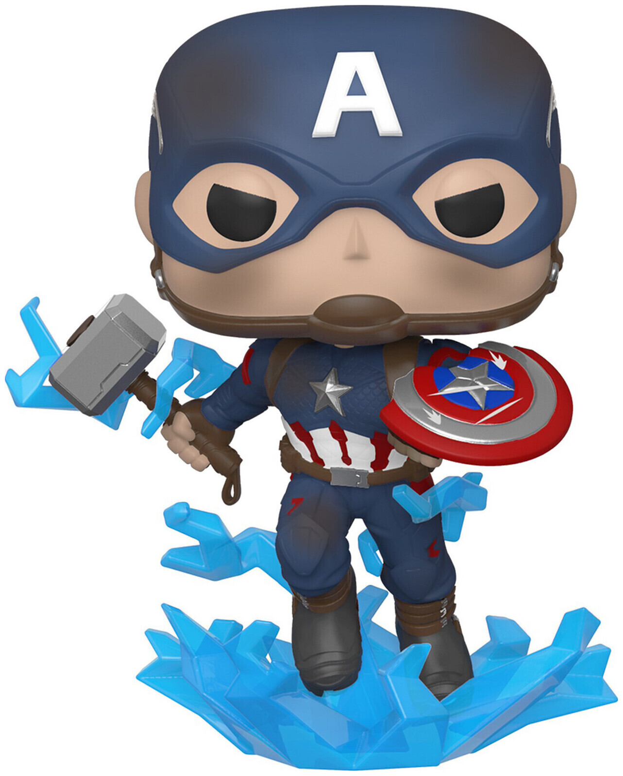 Image of Funko POP Marvel: Endgame- Capt A w/BrokenShield&Mjolnir