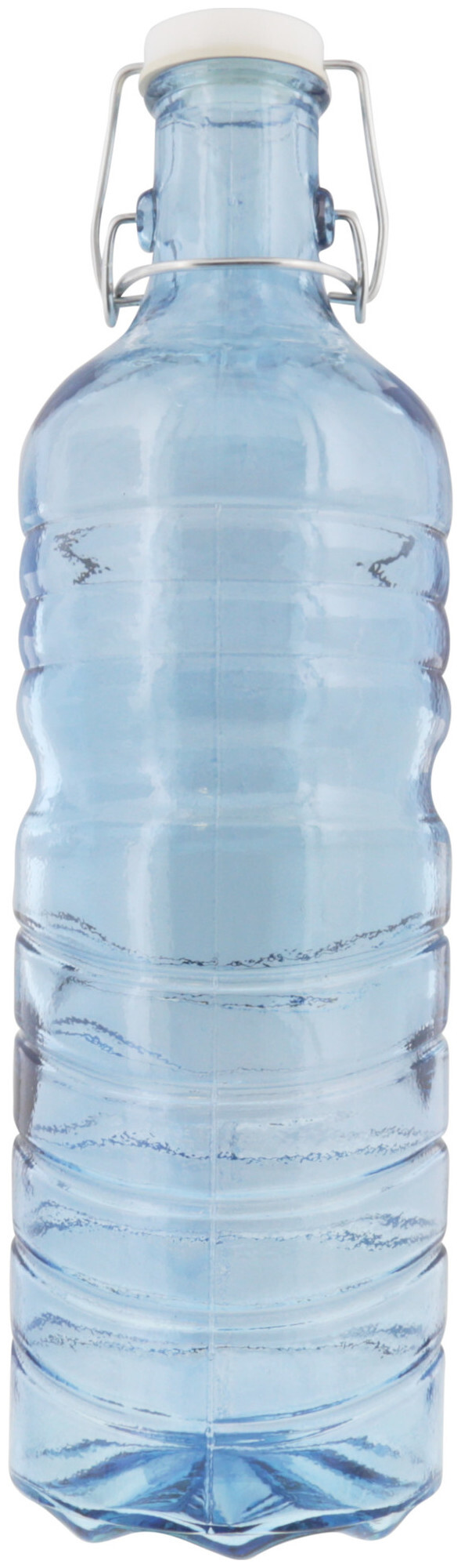 Image of Glasflasche blau 1.5L 33.5x10cm