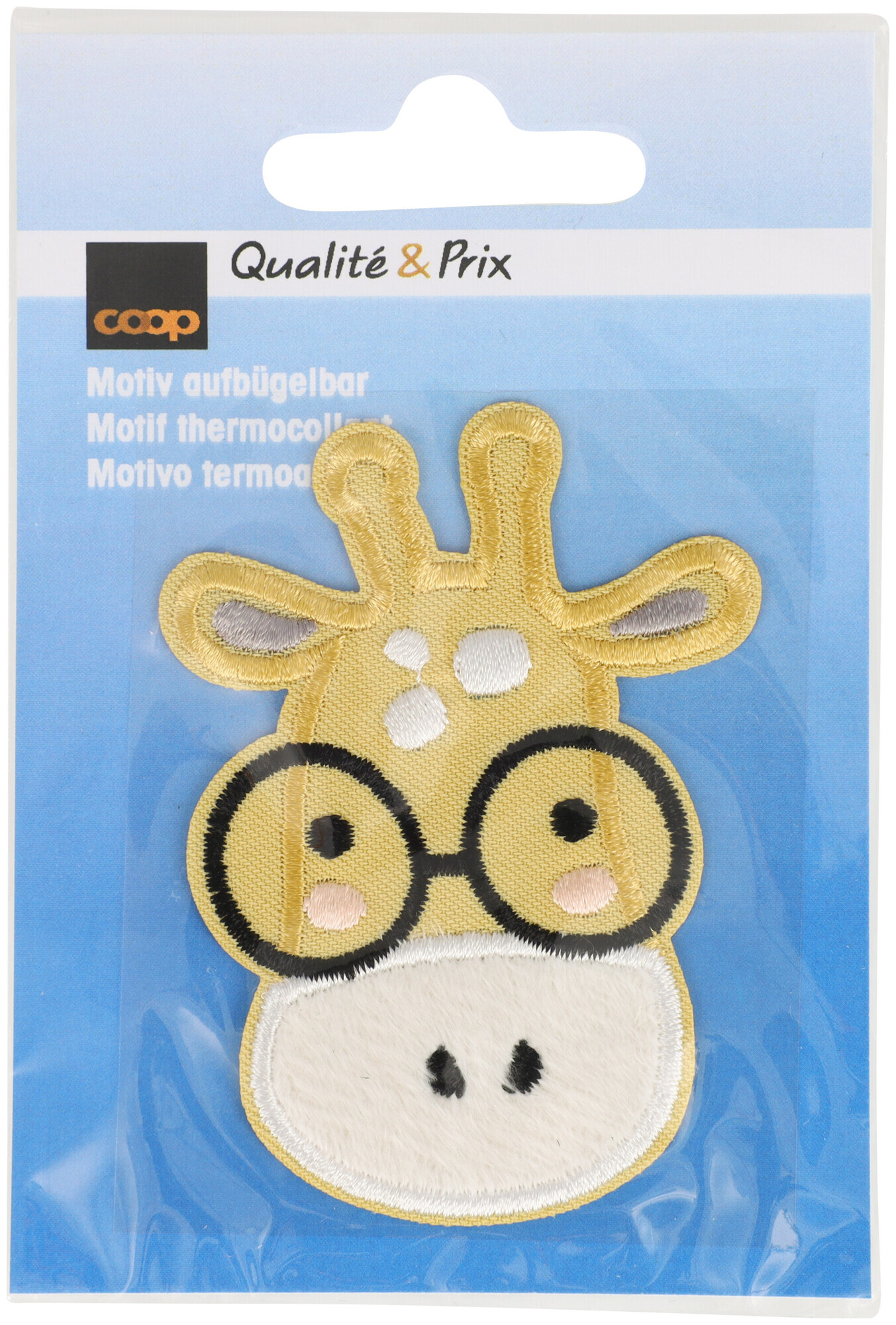 Image of Coop Applikation Giraffe mit Brille