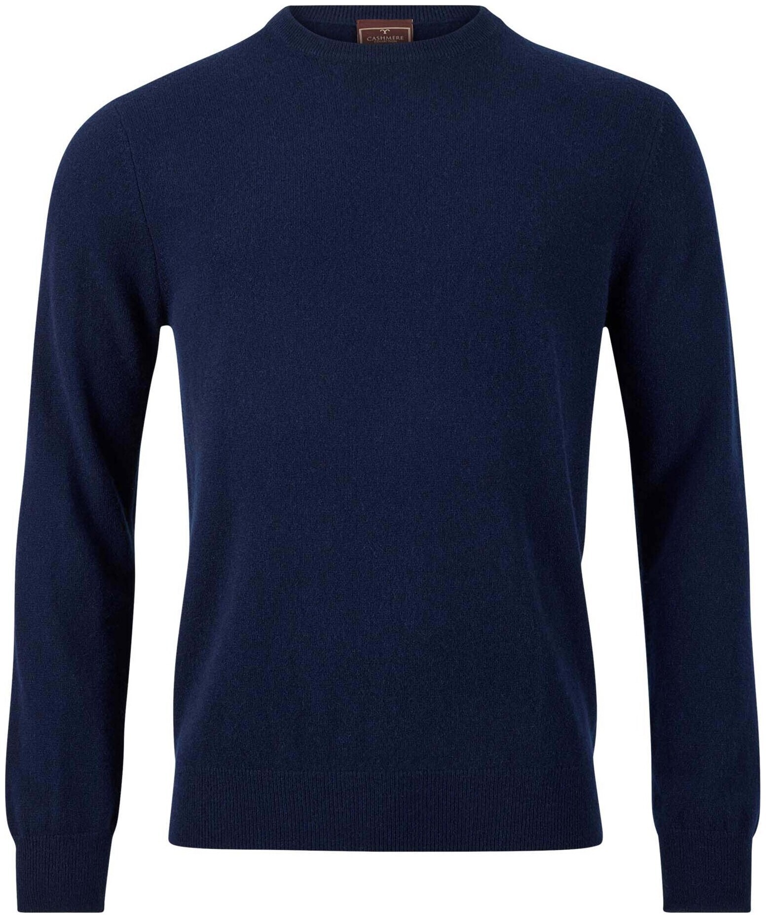 Image of Cashmere Herren Rundhals Pullover navy L