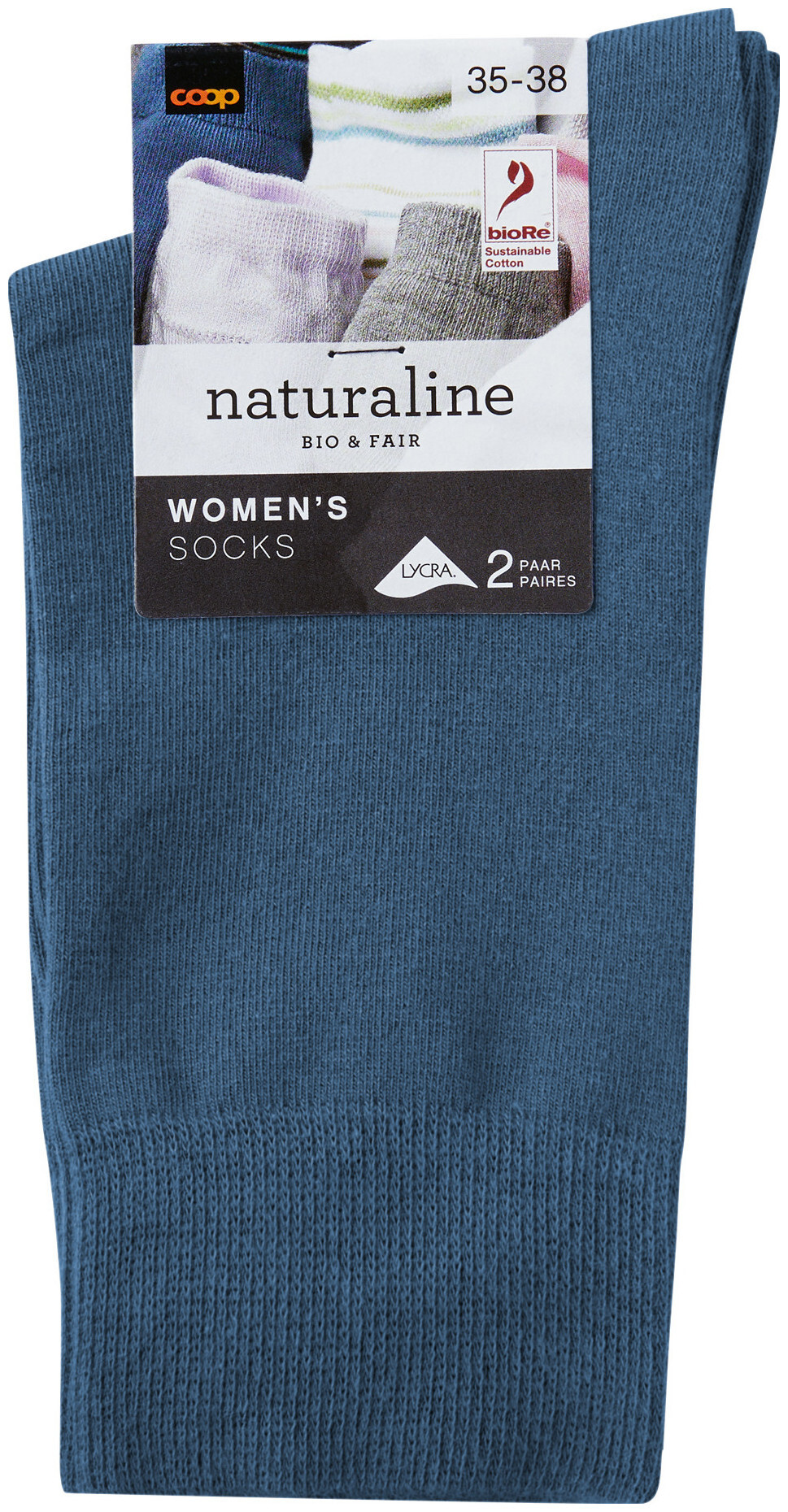 Image of Naturaline Textil Naturaline Damen Socken Glatt Duo Jeans 35 - 38