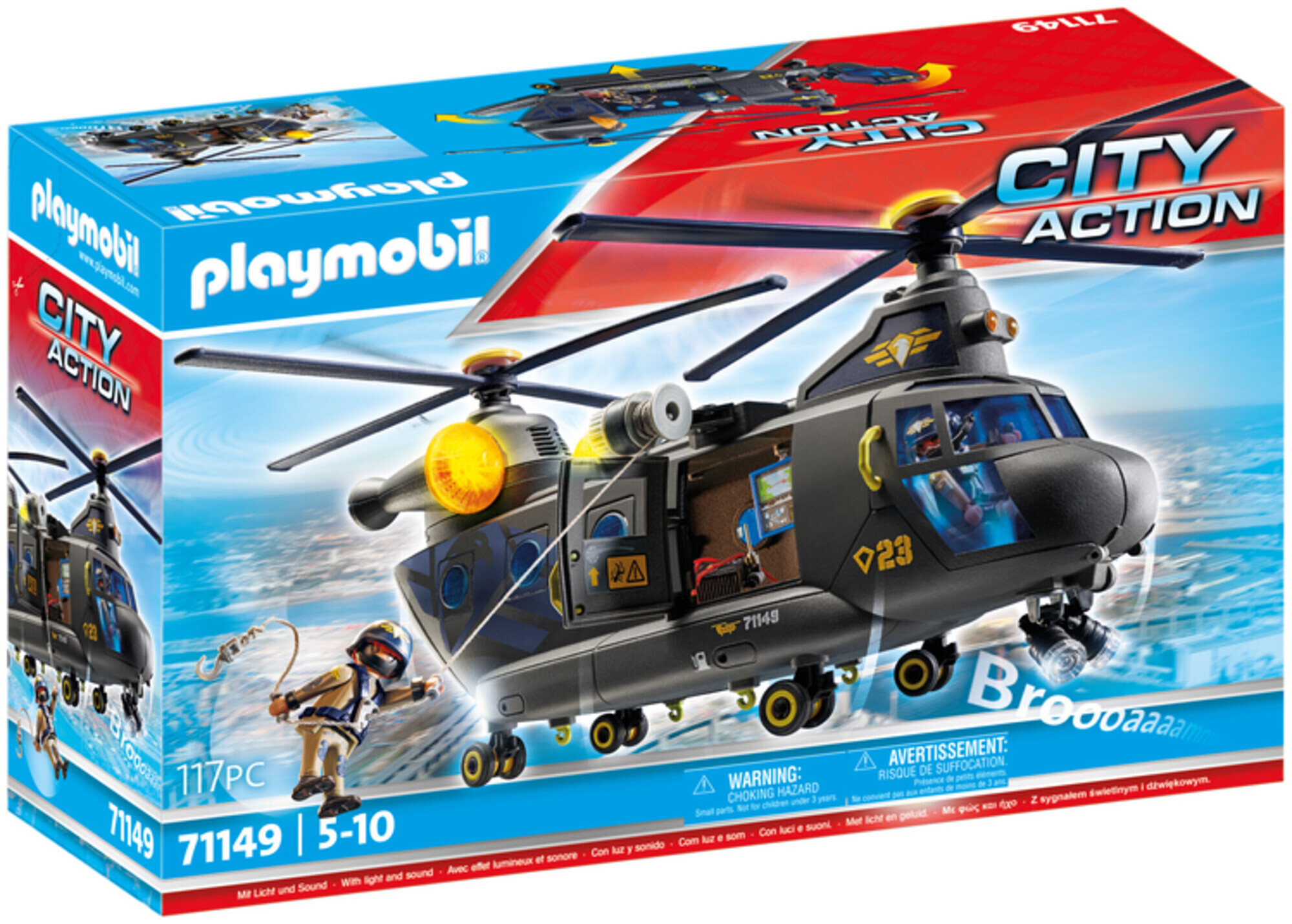 Playmobil 71149 Hélicoptère des forces spéciales dès 5 ans