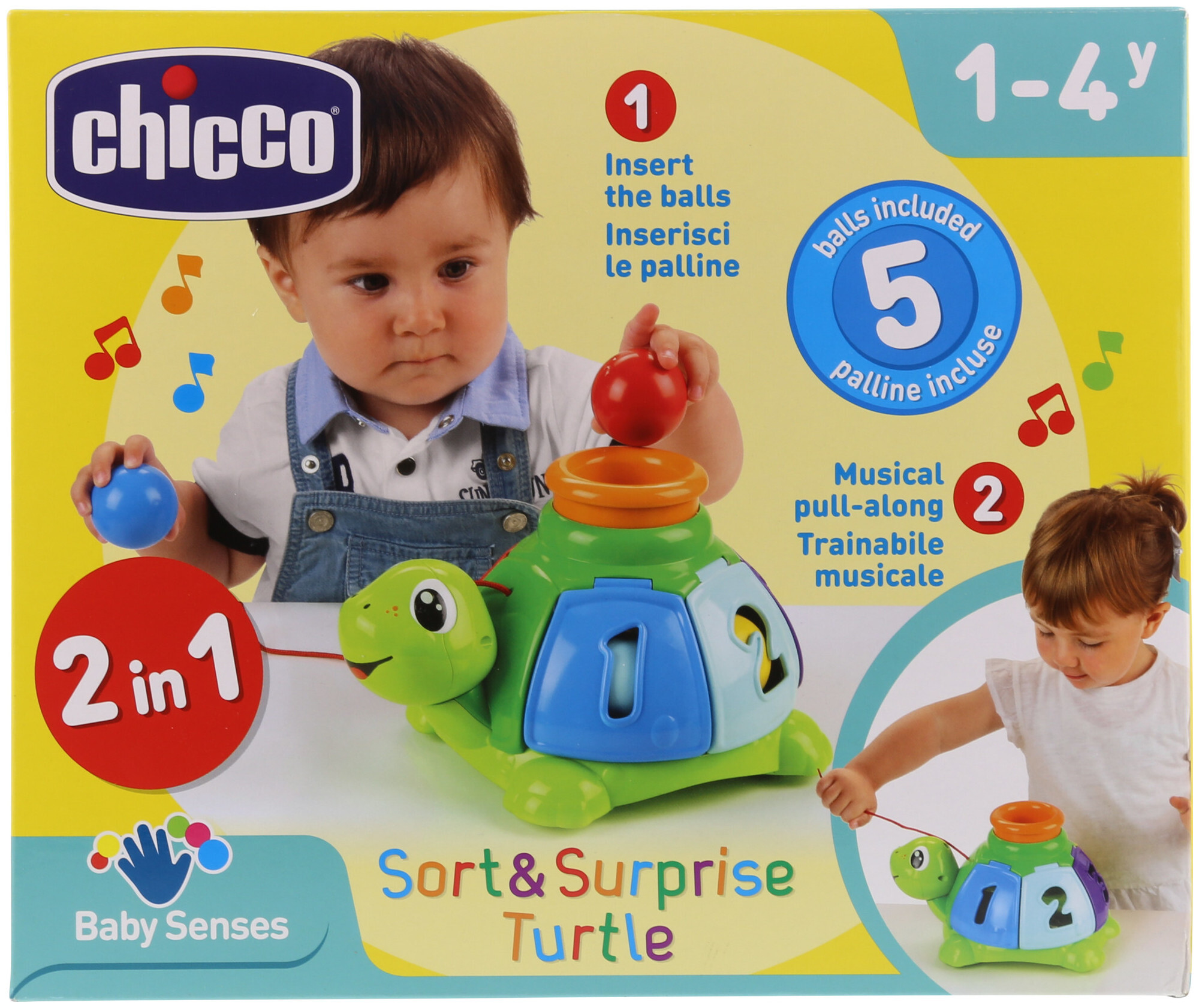 Image of Chicco Nachziehspielzeug Sortier Schildkröte zum Ziehen 1-4 Jahre