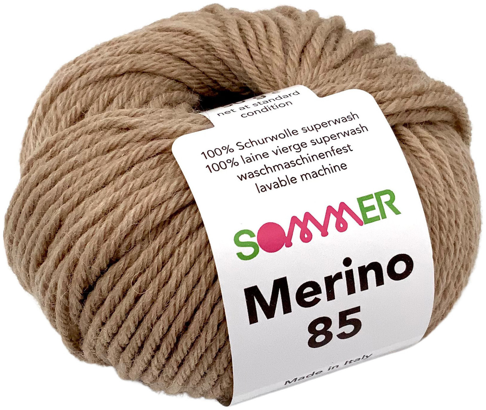 Image of Sommer Merino 85 887 Handstrickgarn 100% Merino Superwash beige mel. 50g