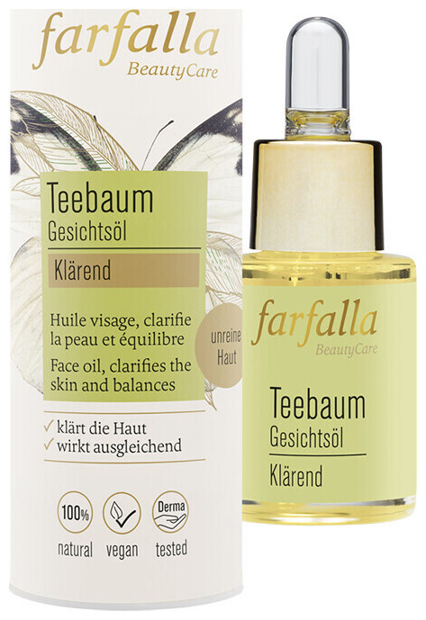 Image of farfalla Gesichtsöl Teebaum, klärend, 15ml