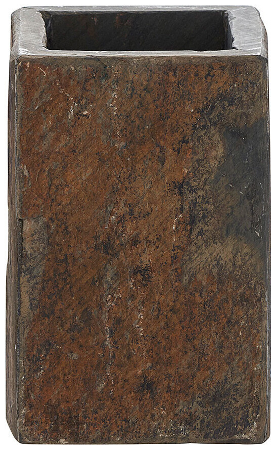 Image of diaqua® Diaqua Zahnputzbecher Ardezio Grau | 11 × 7 × 7 cm