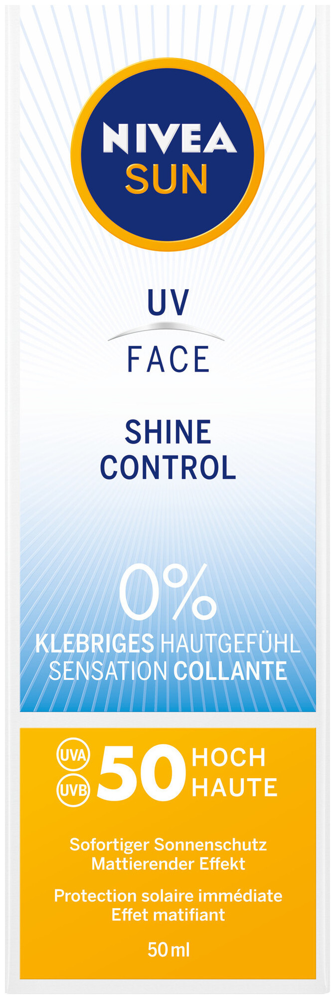 Image of Nivea Sun UV Face Shine Control LSF 50