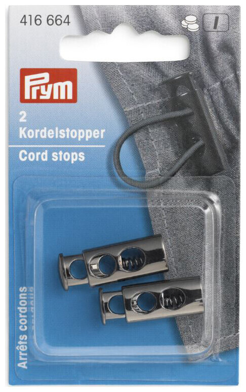 Image of Prym Kordelstopper 2-Loch gunmetal 0