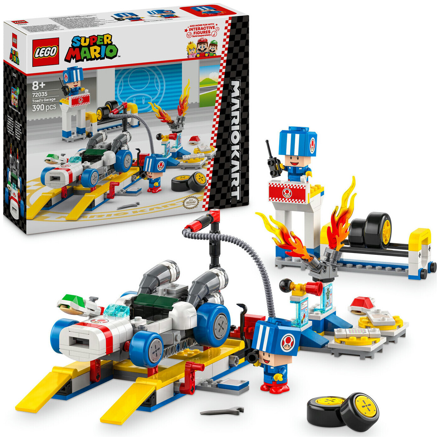 Image of Lego Super Mario Lego® Super Mario 72035 Mario Kart - Toads Werkstatt ab 8 Jahren