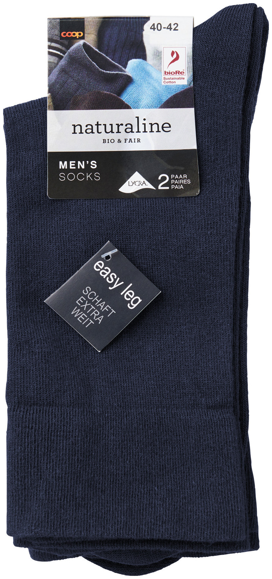 Image of Naturaline Textil Naturaline Herren Socken Relax Dots Duo Marine 40 - 42