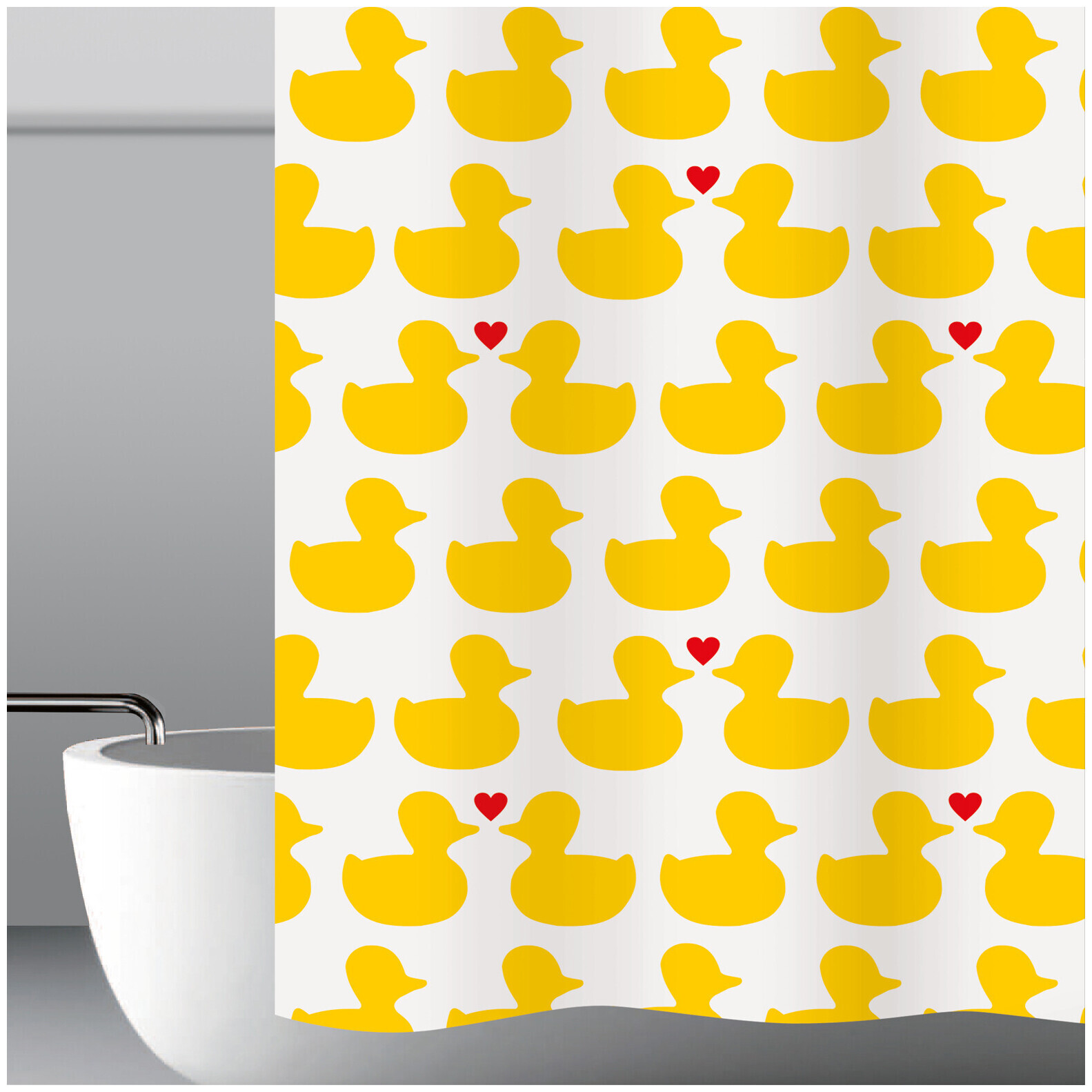 Image of my bath Duschvorhang Duckie ca. 180x180 cm