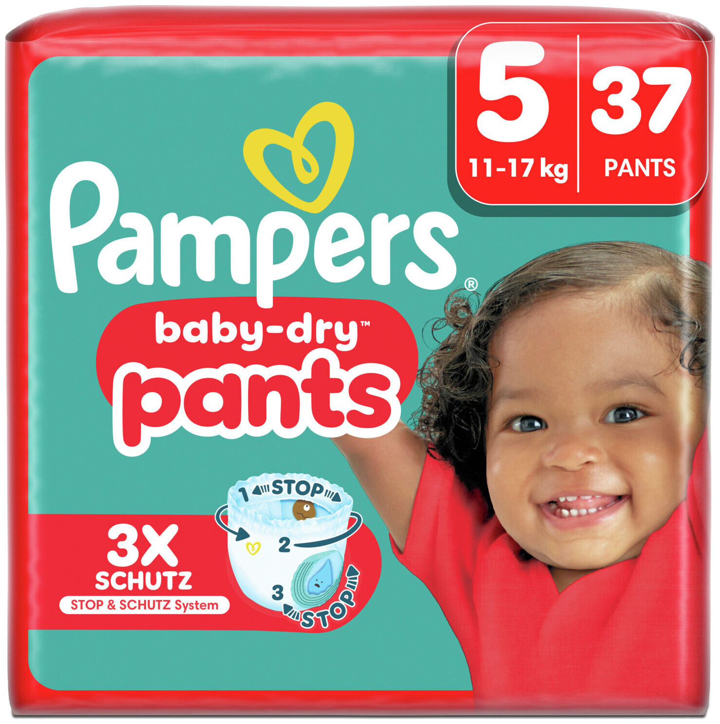 Pampers Baby Dry Pants Gr.5 Junior 11-17kg 37 Windeln