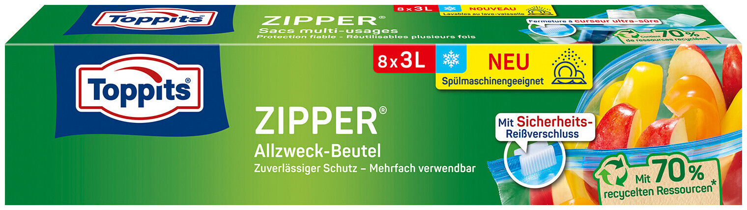 Image of Toppits Zipper Allzweck-Beutel 3 L