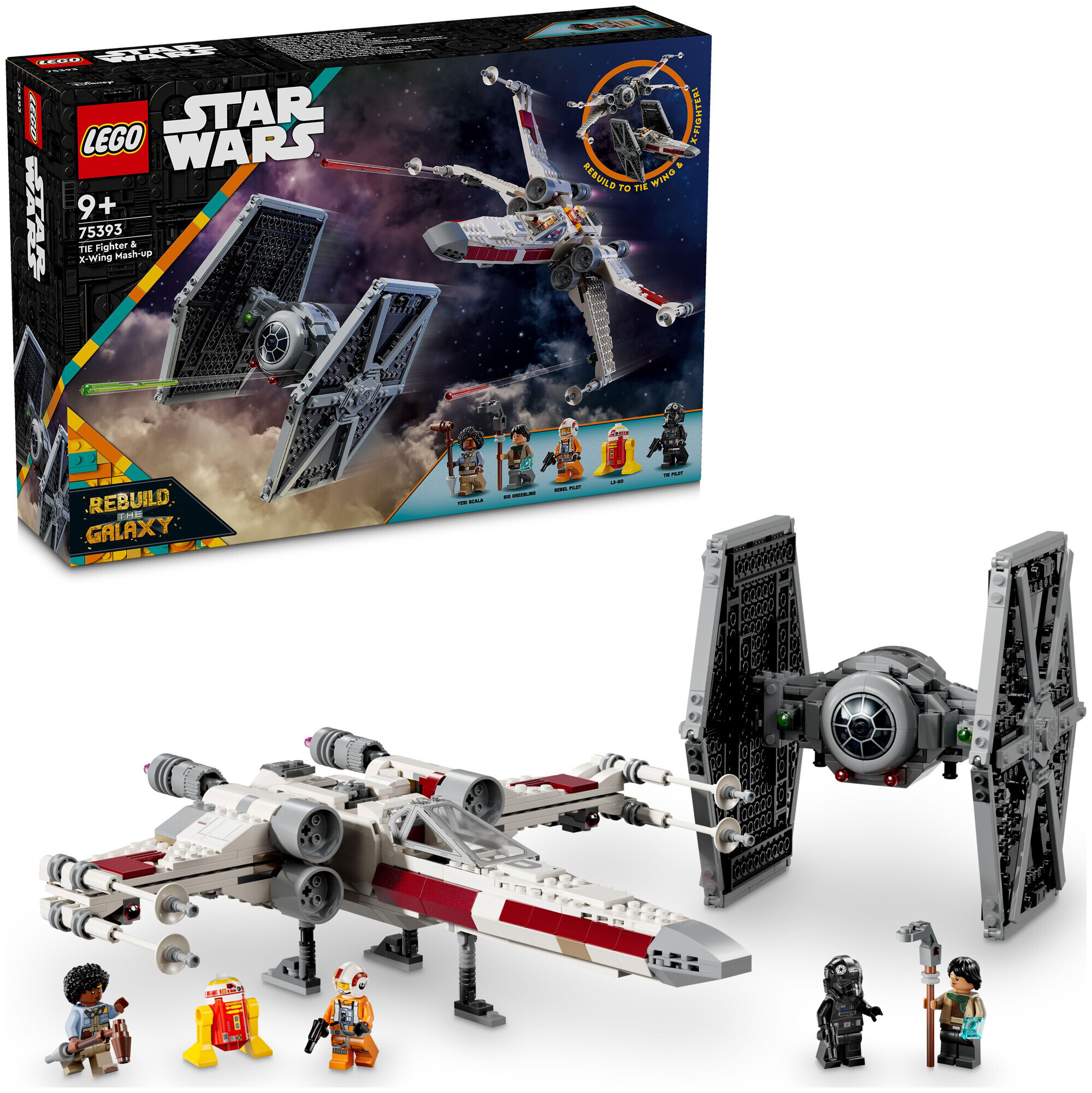 Image of Lego Star Wars Lego® Star Wars™ 75393 Mashup aus TIE Fighter & X-Wing