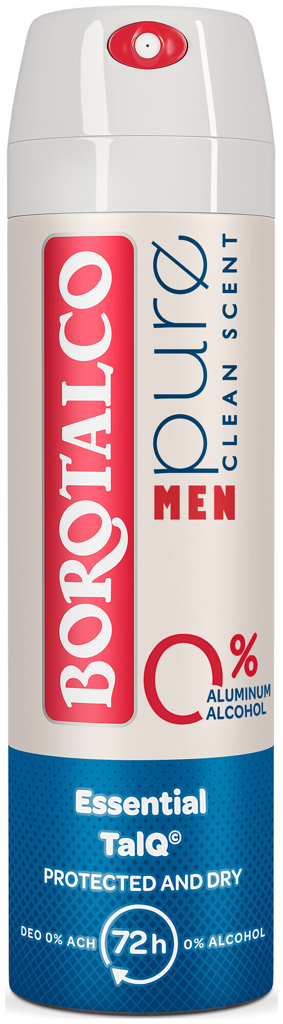 Image of Borotalco Deo Men Pure mit 0 % Aluminiumsalzen und 0 % Alkohol