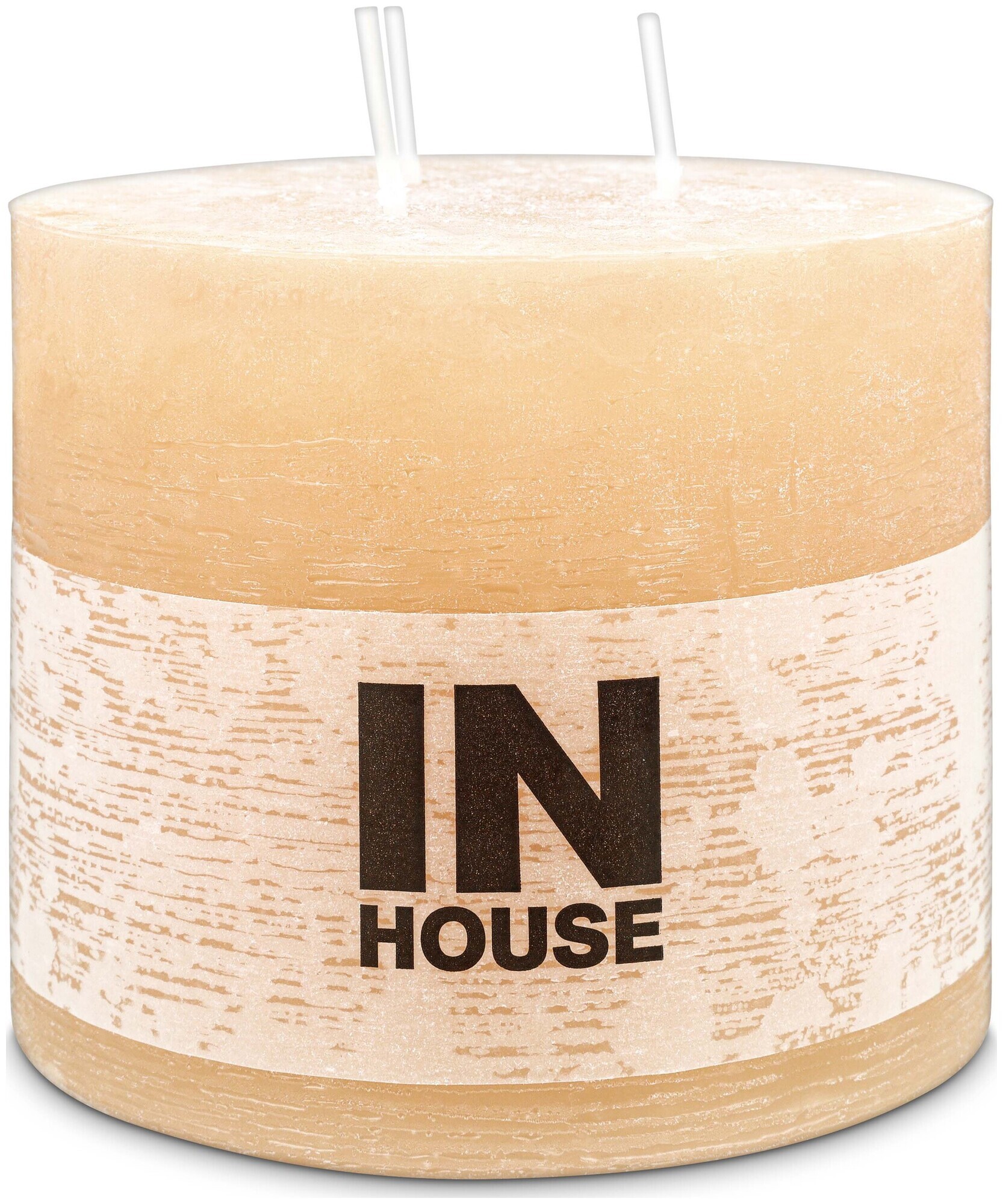 Image of Inhouse Zylinderkerze 120x100 Hellbraun