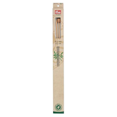 Prym 1530 Jackenstricknadeln 4.50 mm, 33 cm, Bambus