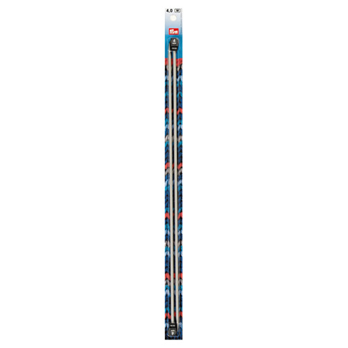 Prym Jackenstricknadeln, grau 4.00 mm, 40 cm, Karte 2 Stk., Aluminium