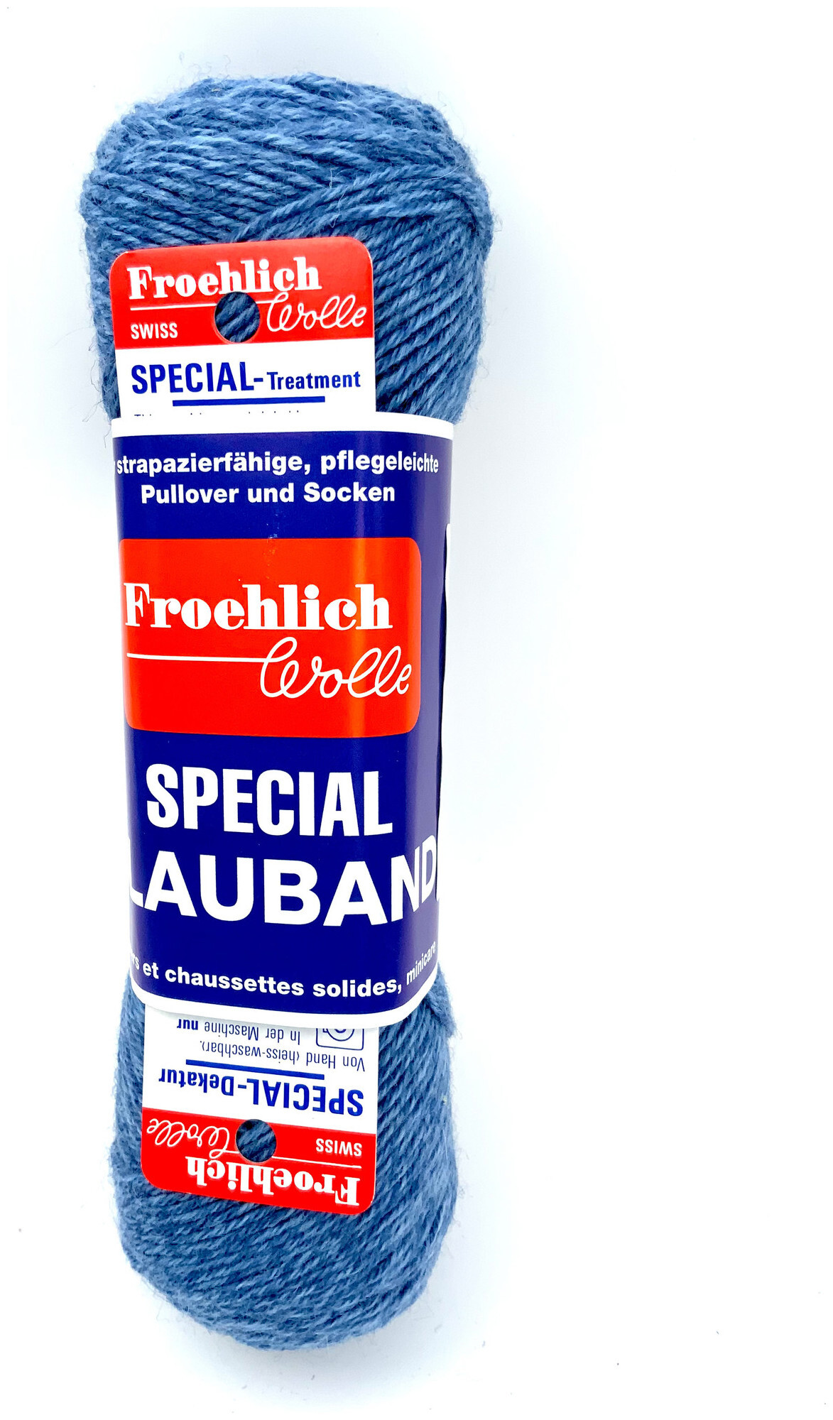 Froehlich Blauband 431 Laine pour chaussettes bleu jeans mél. 50g