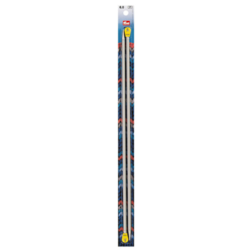 Prym Jackenstricknadeln, grau 6.00 mm, 40 cm, Karte 2 Stk., Aluminium