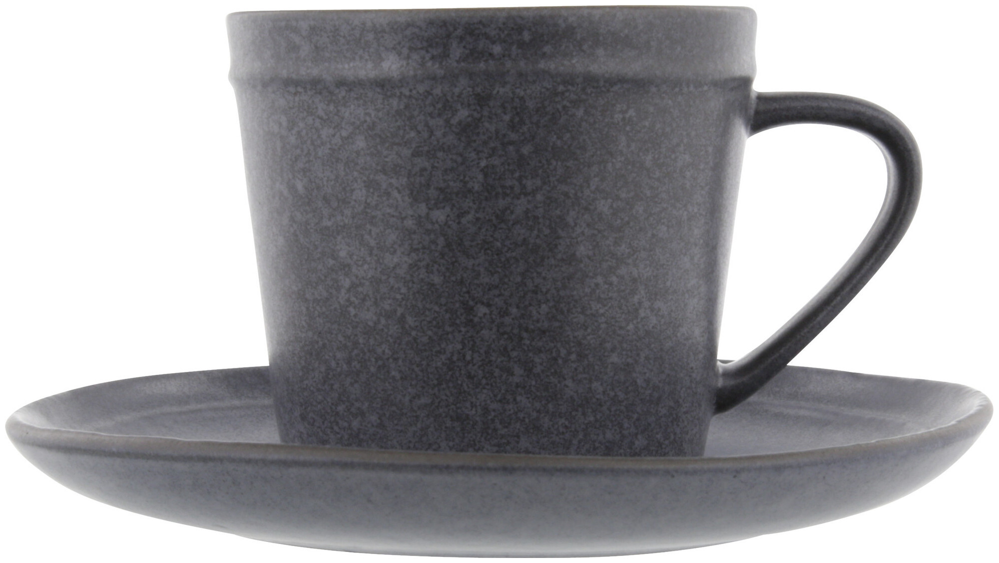 Kaffeetasse mit Untertasse grau 225ml