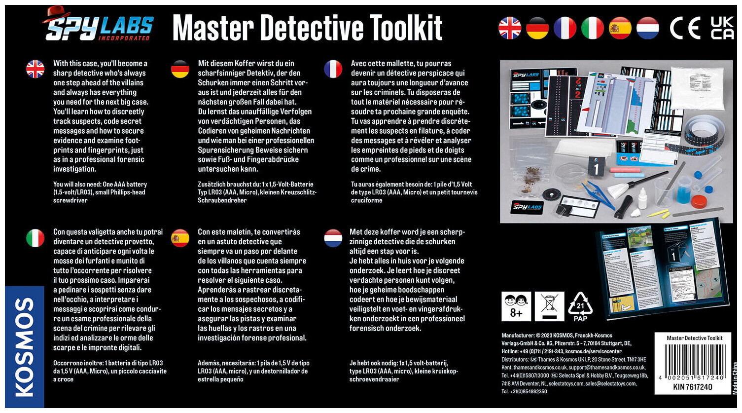 Kosmos Spy Labs Detektivkoffer