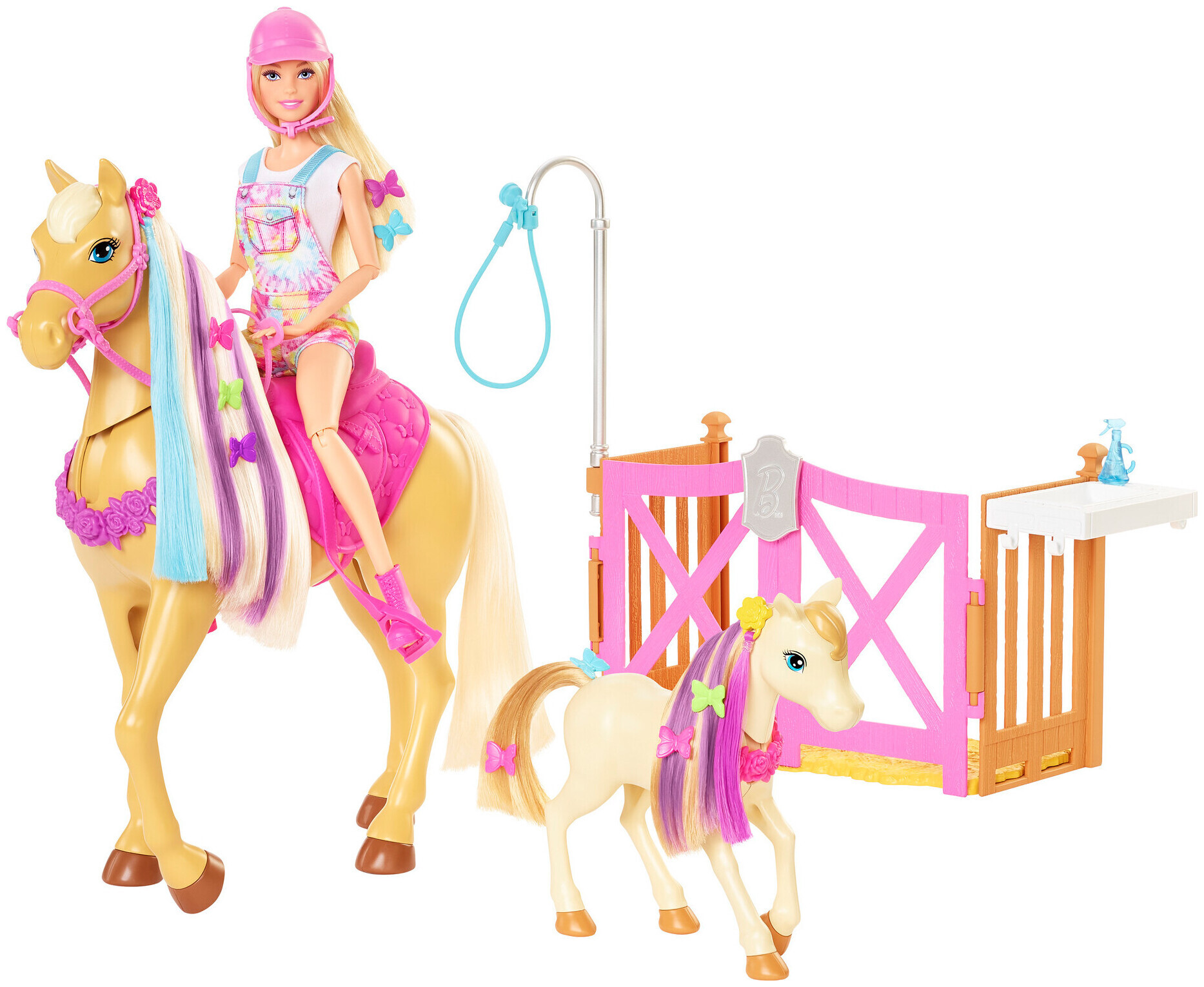 Image of Barbie Spielset mit Puppe & 2 Pferden