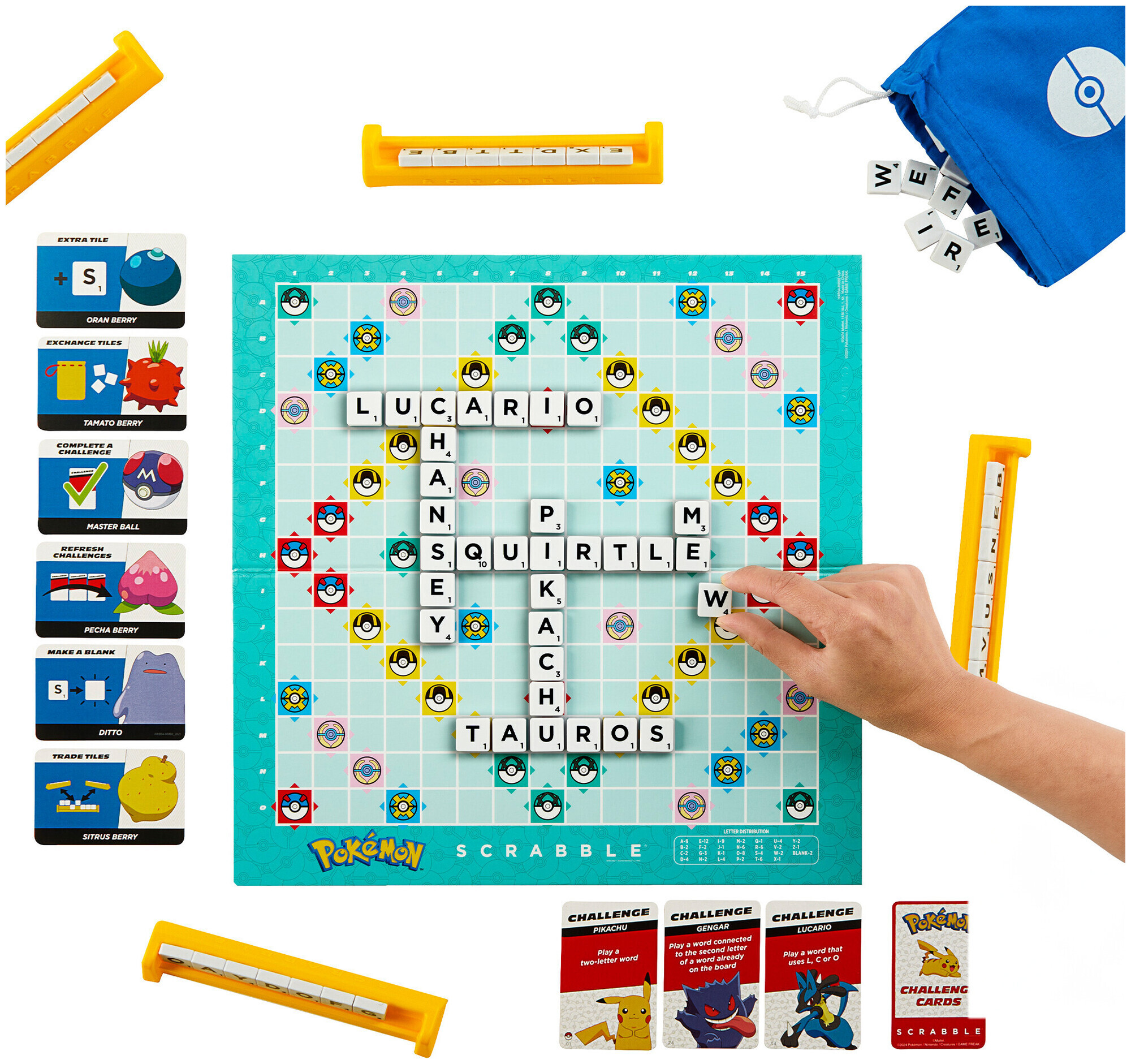 Image of Mattel Games Scrabble Pokemon (I)