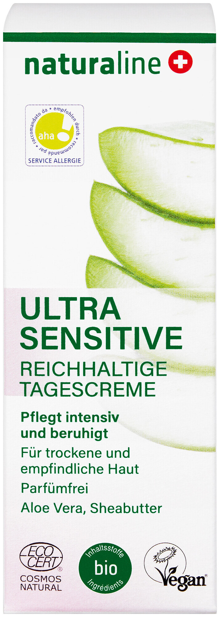 Image of Naturaline Cosmetics Naturaline Ultra Sensitive Hydro reichhaltige Tagescreme 50Ml