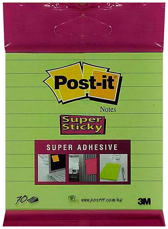 Image of Post-it Super Sticky lemongreen 70 Blatt