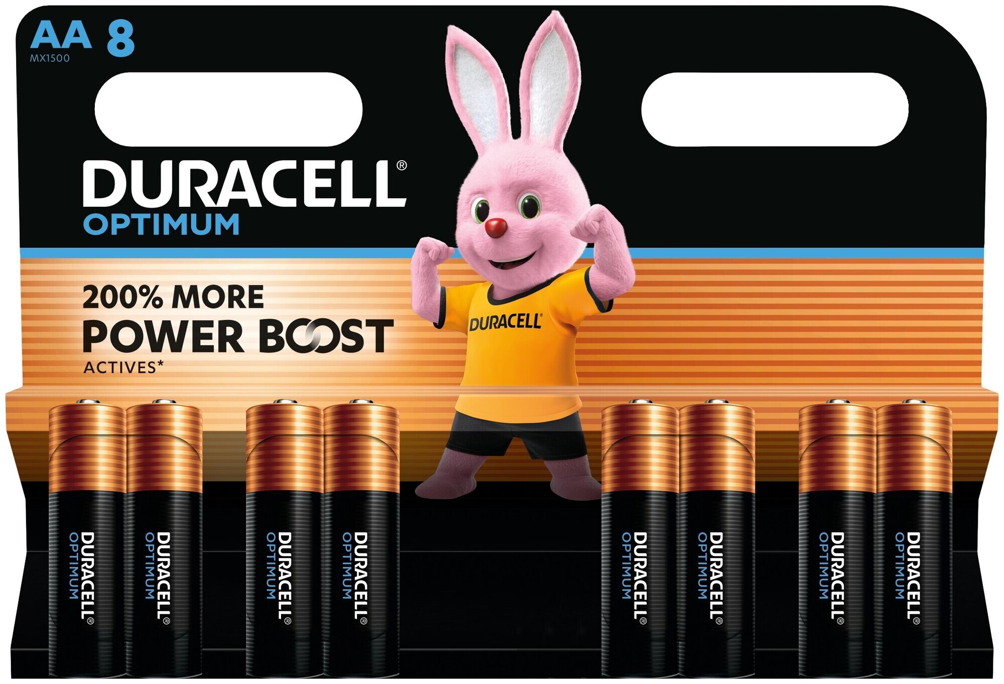 Piles Duracell Optimum Aa/Lr6 8 pièces