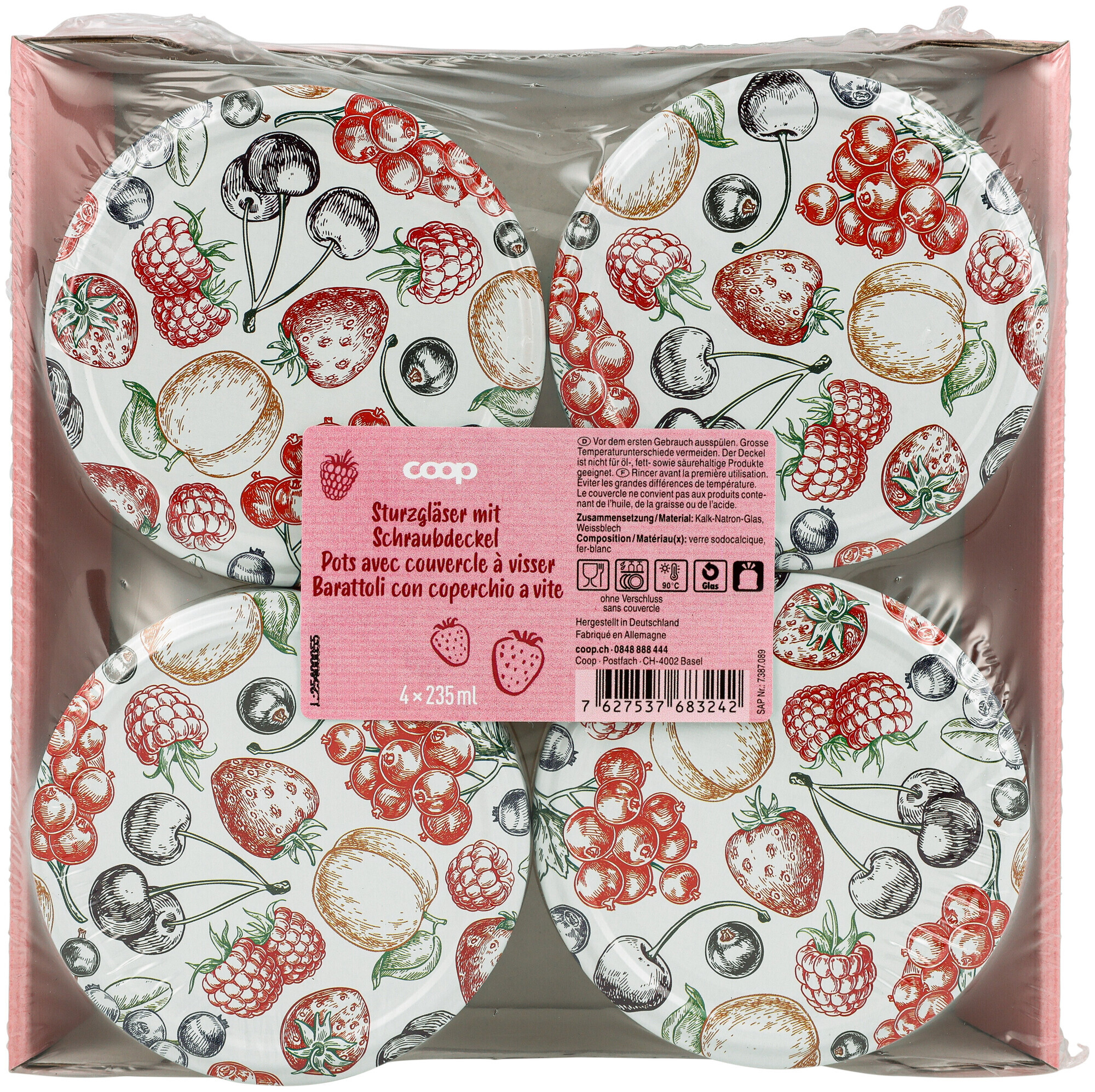 Image of Coop Sturzglas Früchte 235ml 4 Stück