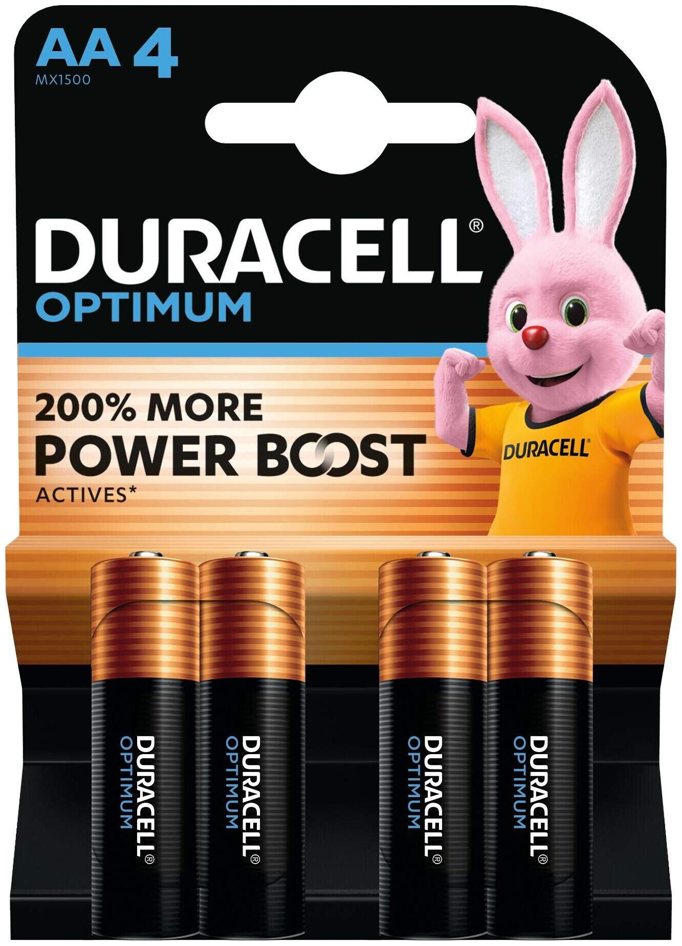 Piles Duracell Optimum Aa/Lr6 4 pièces