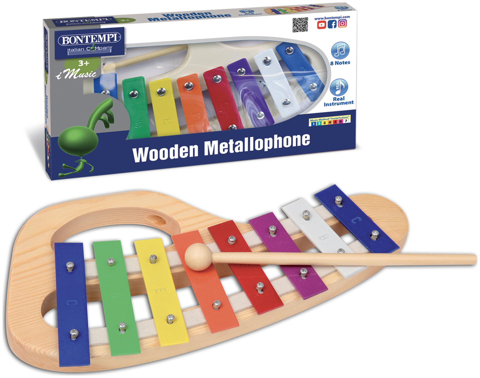 Image of Bontempi Metallophon mit 8 Metallplättchen