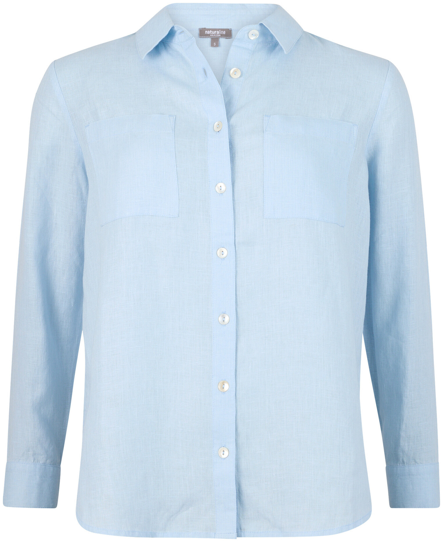 Image of Naturaline Textil Naturaline Damen Bluse hellblau L
