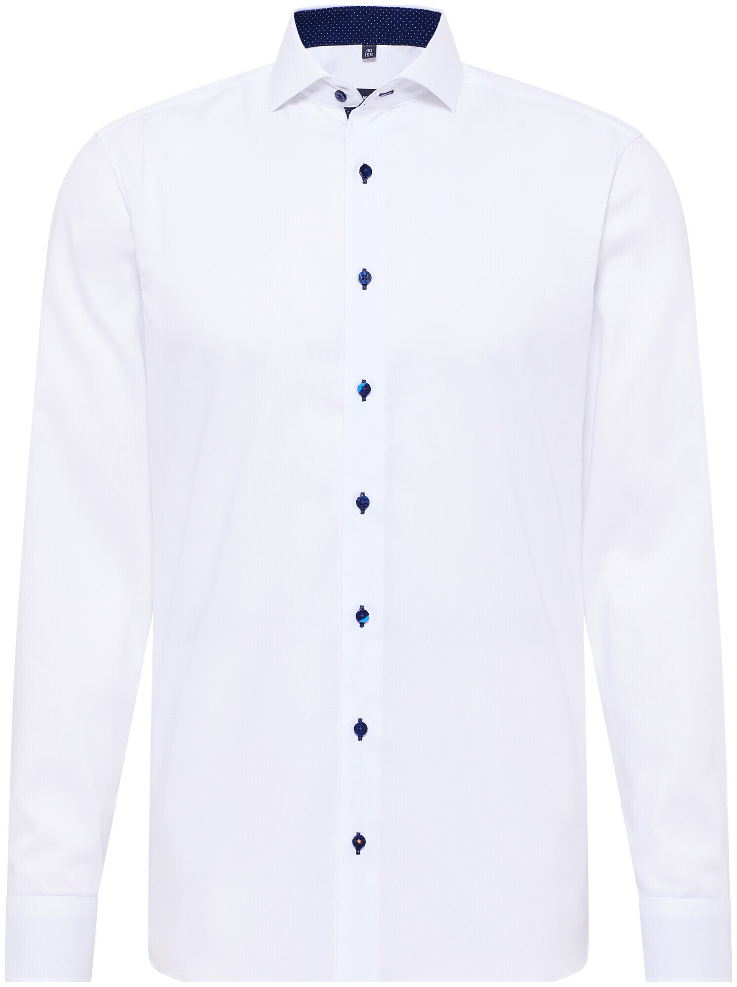 Image of Eterna Slim FIT Hemd fine oxford Langarm weiss 39